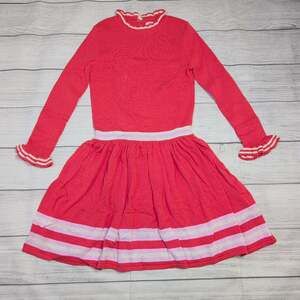 8/9 Mini Boden Coral Sweater Dress